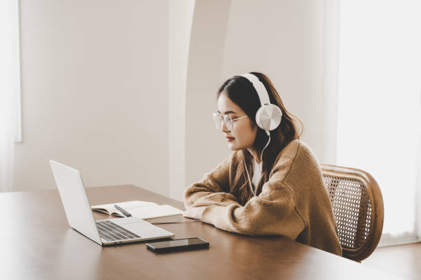 Remote insurance agent working from home.