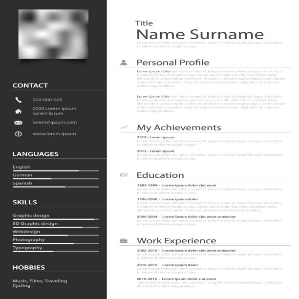 Handshake graphic on modern insurance agent resume template