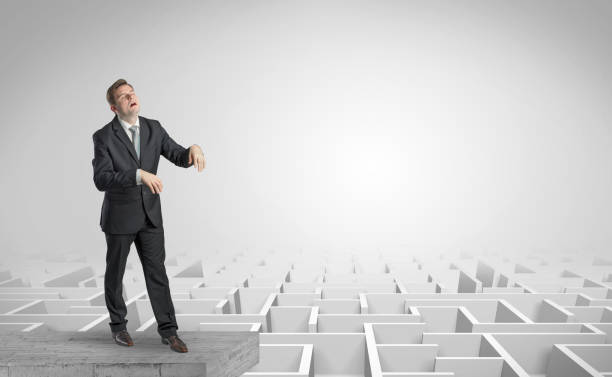 A person looking at a complex network of insurance policies and contracts, representing the mysteries surrounding insurance agents' incentives.