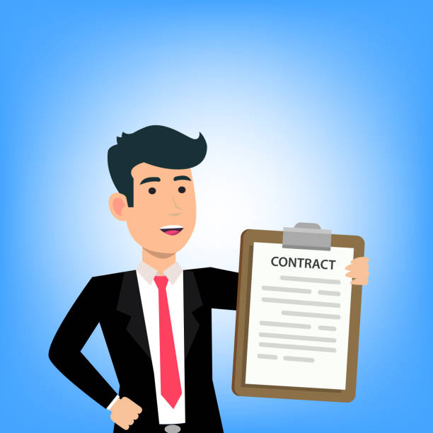  Animated person happily holding their insurance license certificate.
