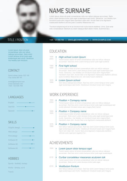Example of a well-designed resume template for insurance agents.