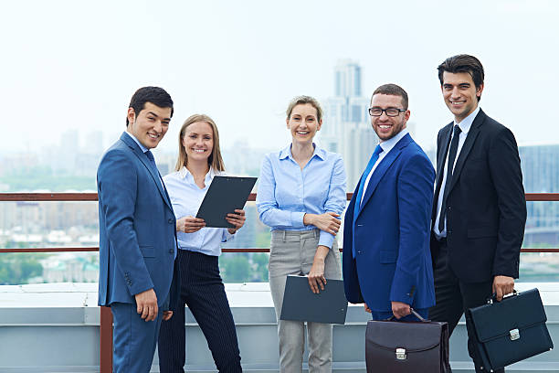 Image of a successful team of insurance agents