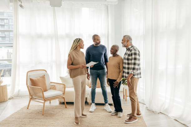 Group meeting with an insurance sales agent