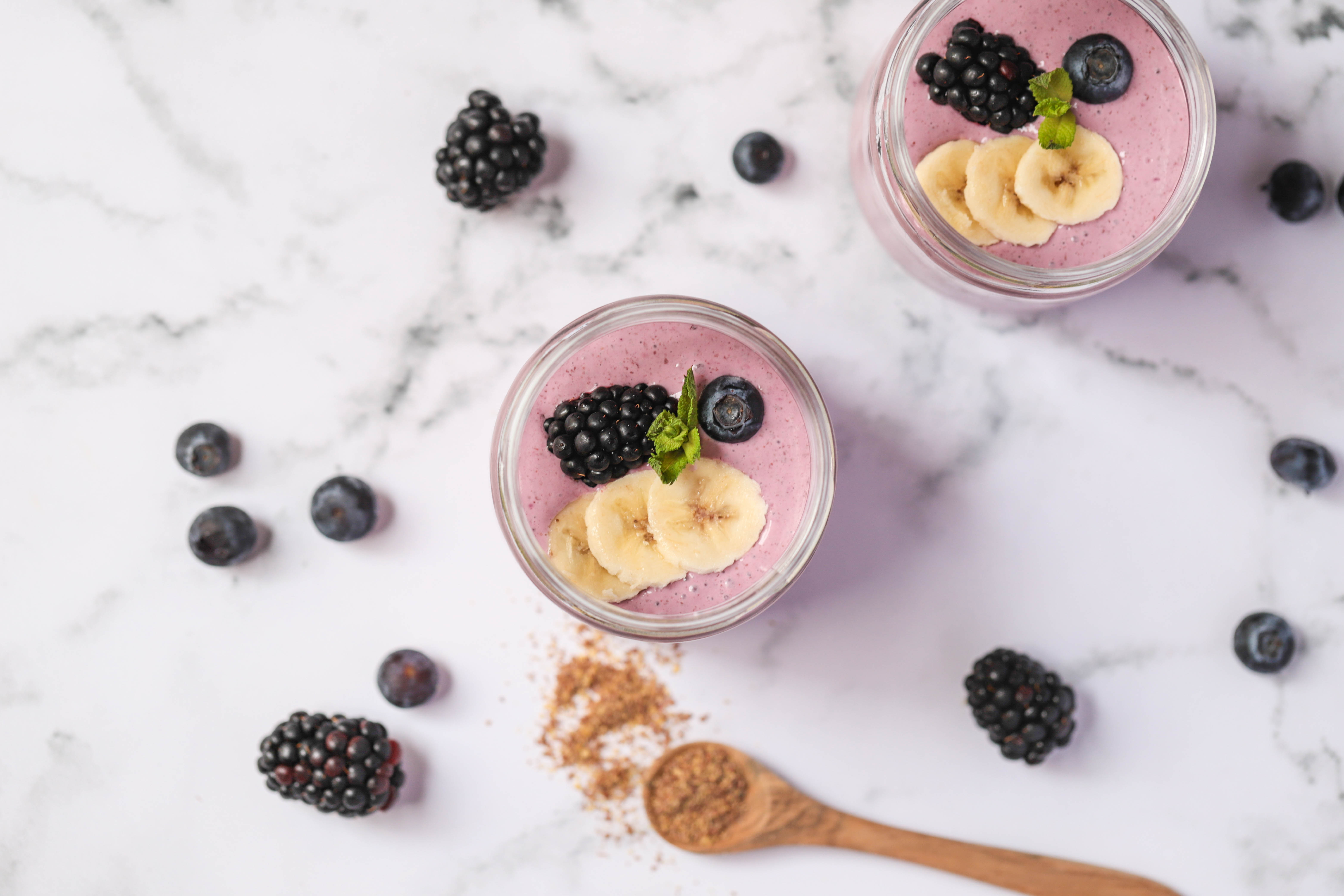 Blackberry & Linseed Pudding