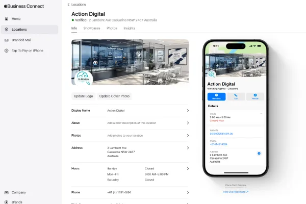 Business Connect listing Business Connect listing