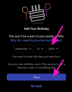 Instagram birthday details Instagram birthday details