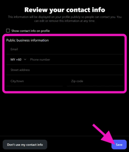 Instagram Update Contact info Instagram Update Contact info