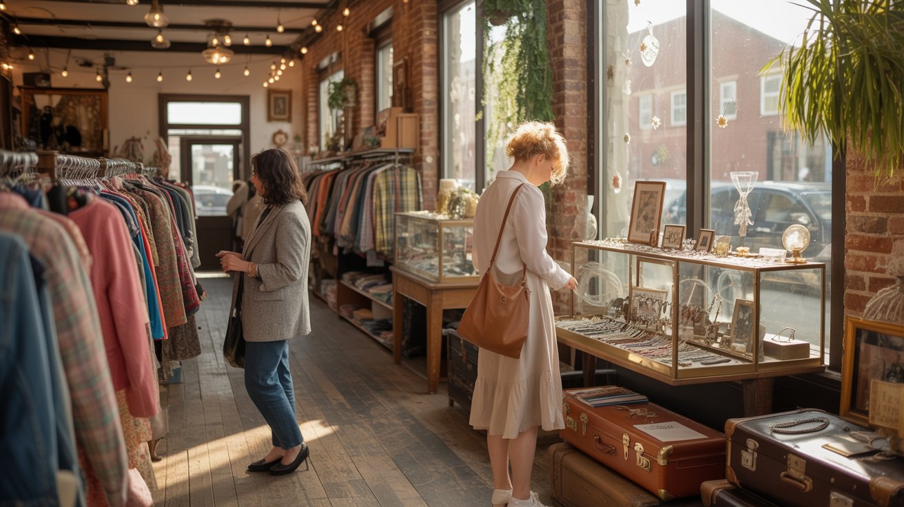 Thrift Store with Customers