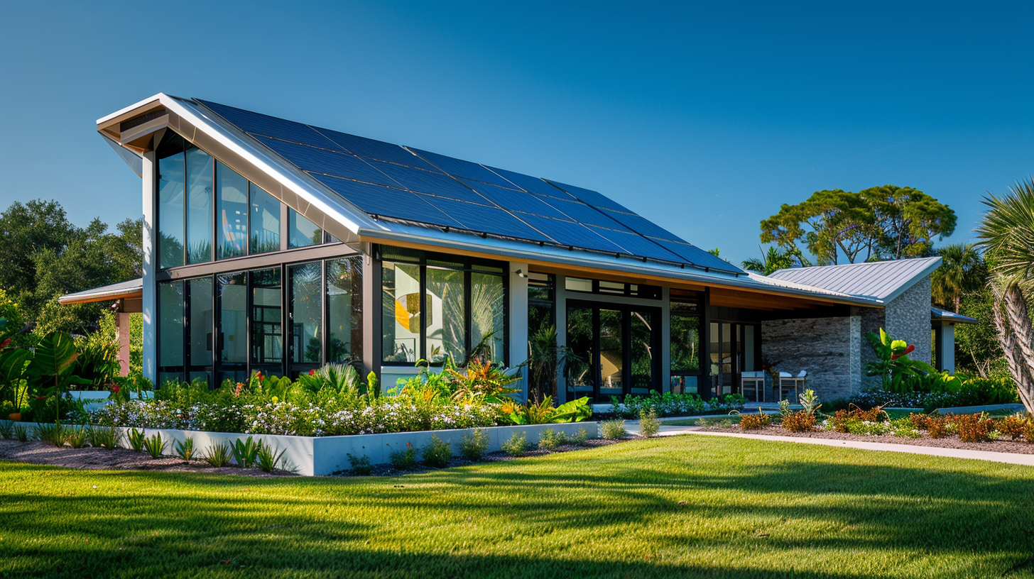 Soligo residential solar system setup with panels oriented southward for optimal Florida sunlight exposure. Soligo residential solar system setup with panels oriented southward for optimal Florida sunlight exposure.