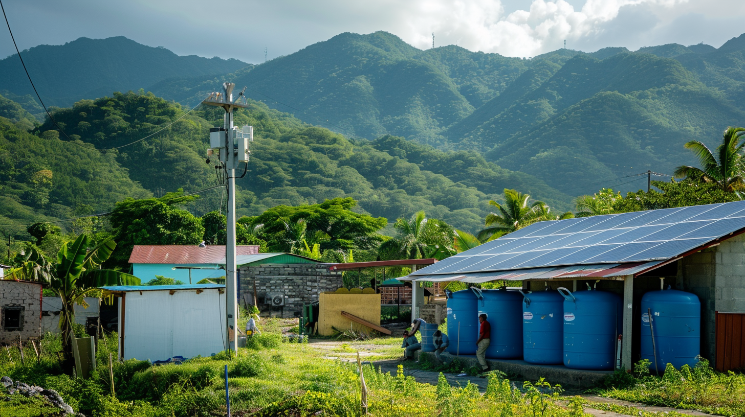 GivePower solar panels providing clean energy to a Puerto Rican community recovering from a hurricane GivePower solar panels providing clean energy to a Puerto Rican community recovering from a hurricane