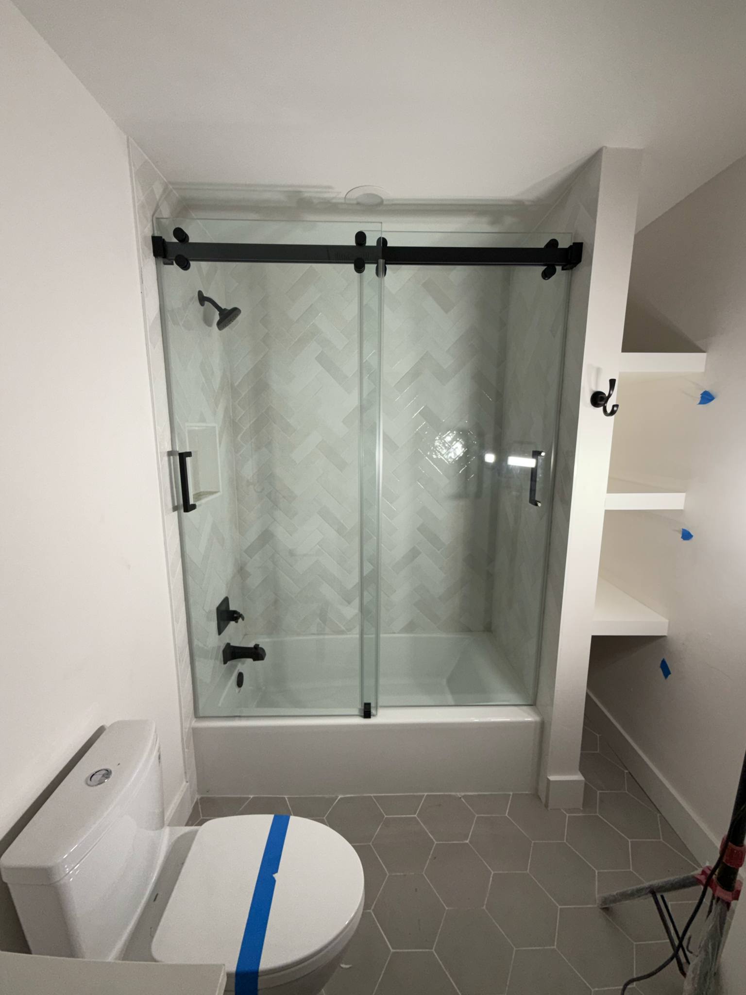 Tub-to-Shower Combo Installation