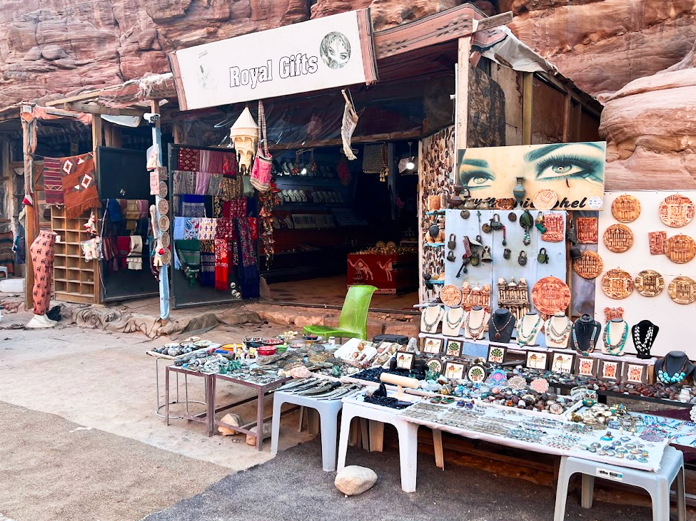 Souvenir tents in Petra Souvenir tents in Petra