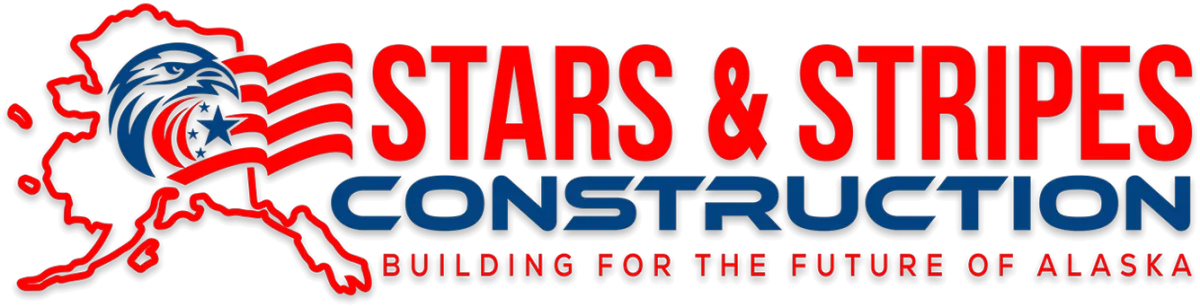 Stars & Stripes Construction Logo
