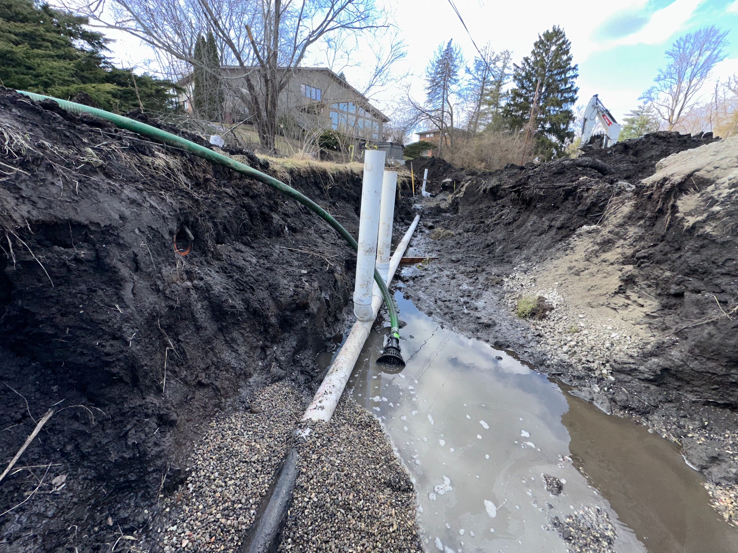 Finished concrete and excavation project in Pontiac MI