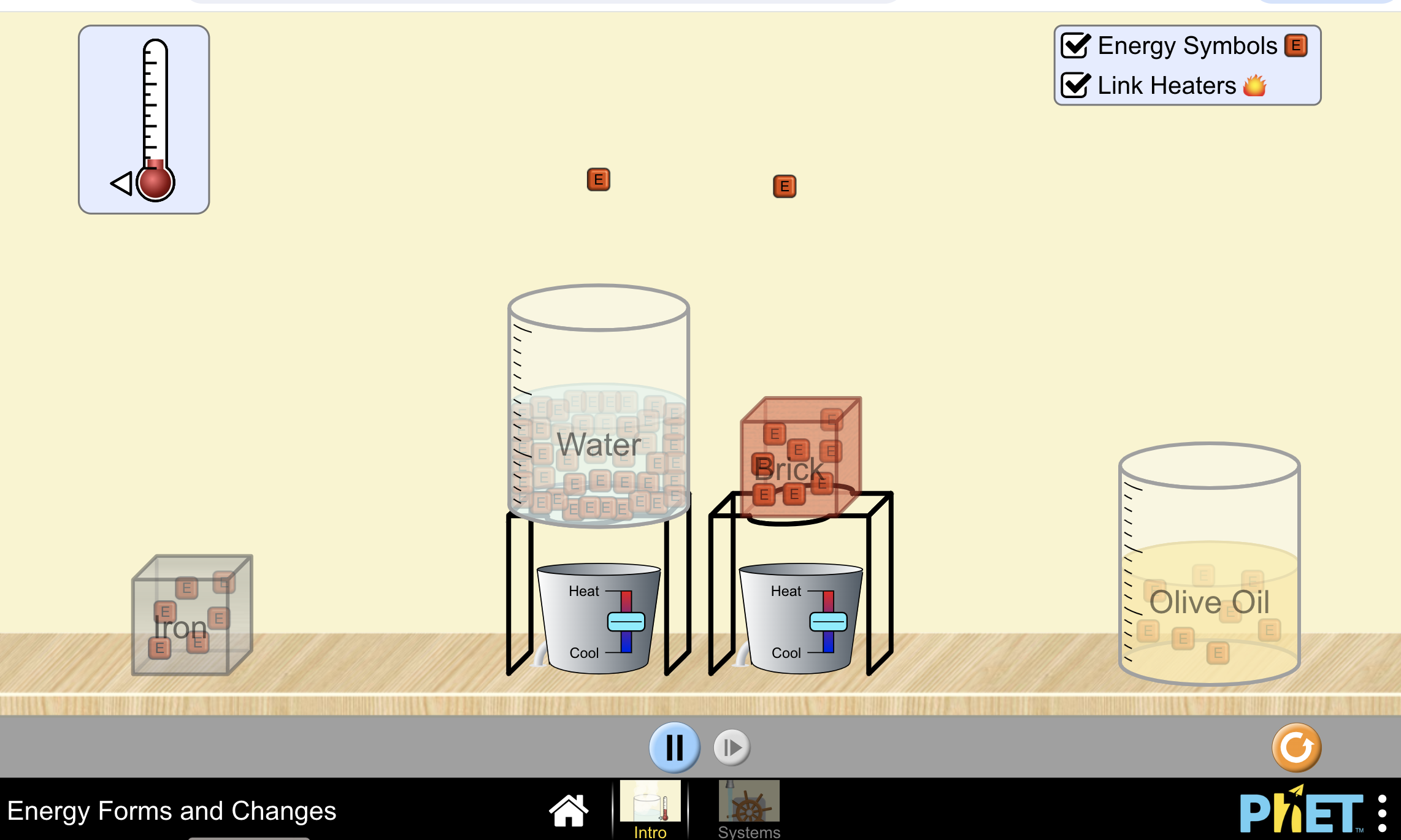 PhET Energy Forms and Changes Simulation