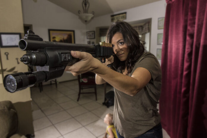 shotgun sighting, pump shotgun, tactical shotgun