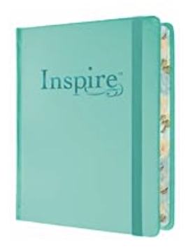 Tyndale NLT Inspire Bible (Hardcover, Aquamarine