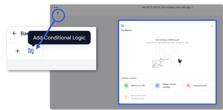 enabling conditional logic enabling conditional logic