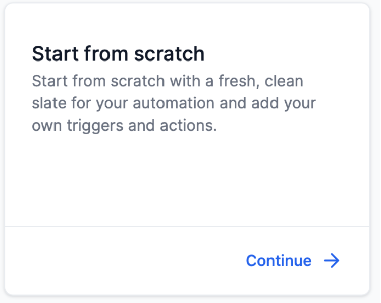Start from Scratch Start from Scratch