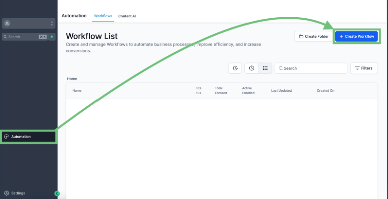 create workflow create workflow