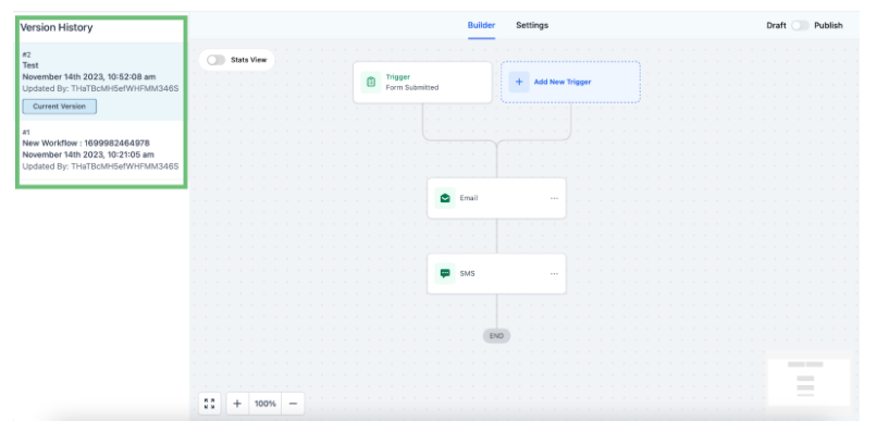 manage versions manage versions