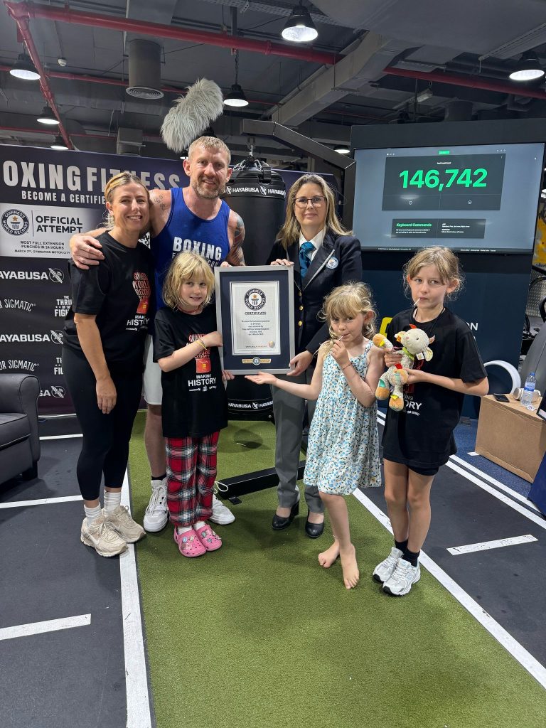 World Record most boxing punches tony new