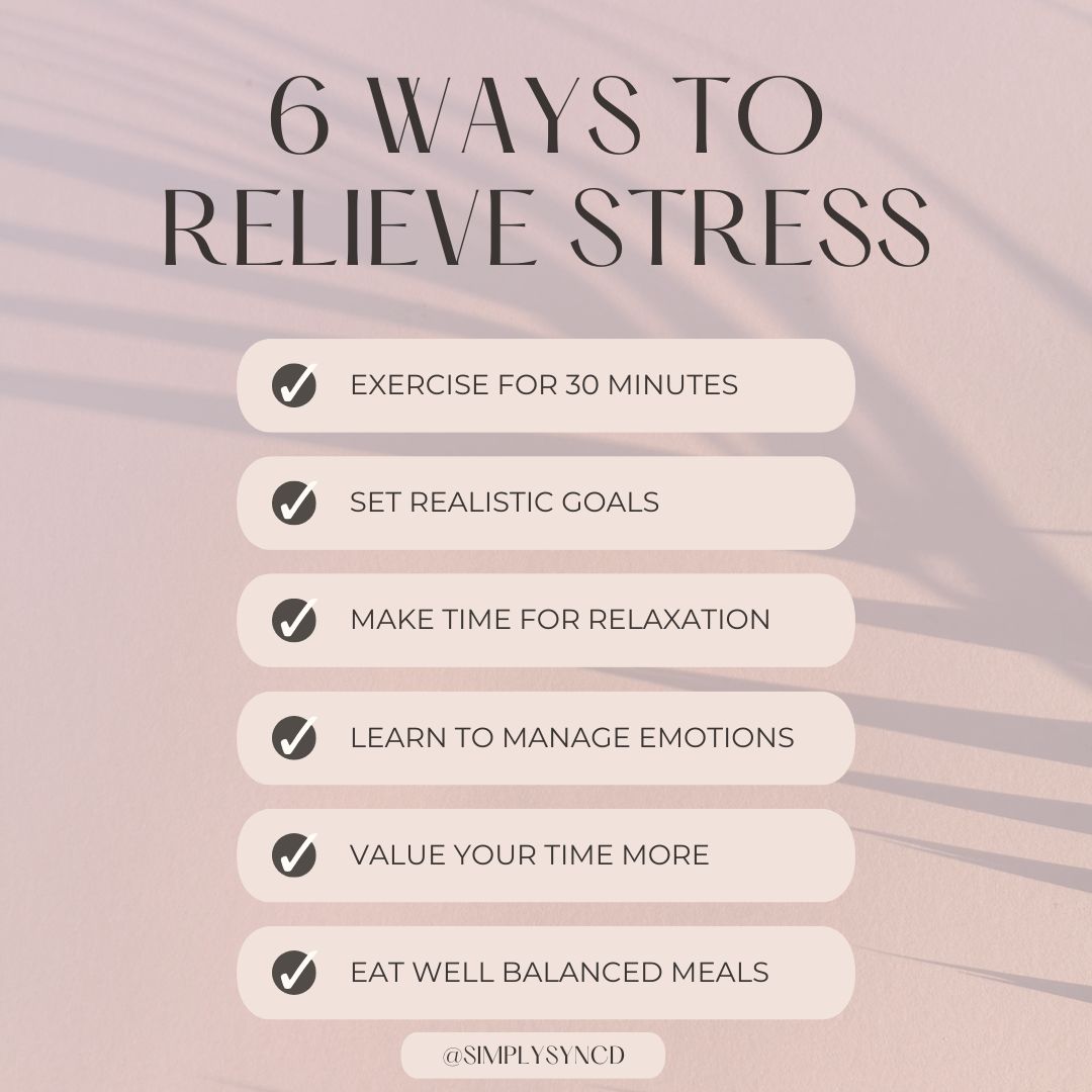 6 ways to reduce stress