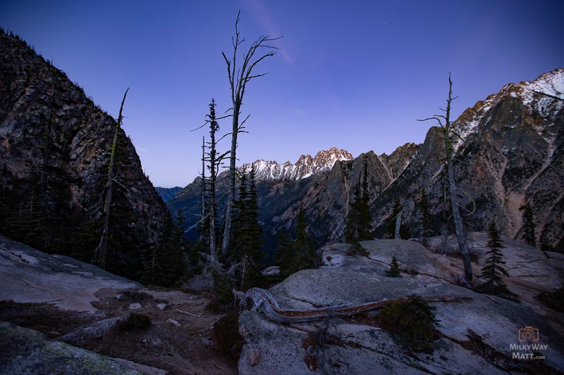 Washington Pass at sunset