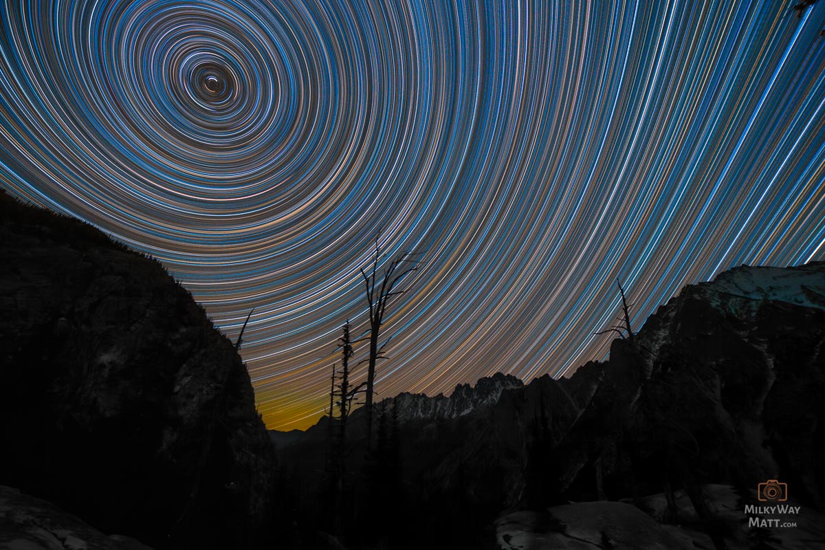 Star Trail shot at Washington Pass by Milky Way Matt