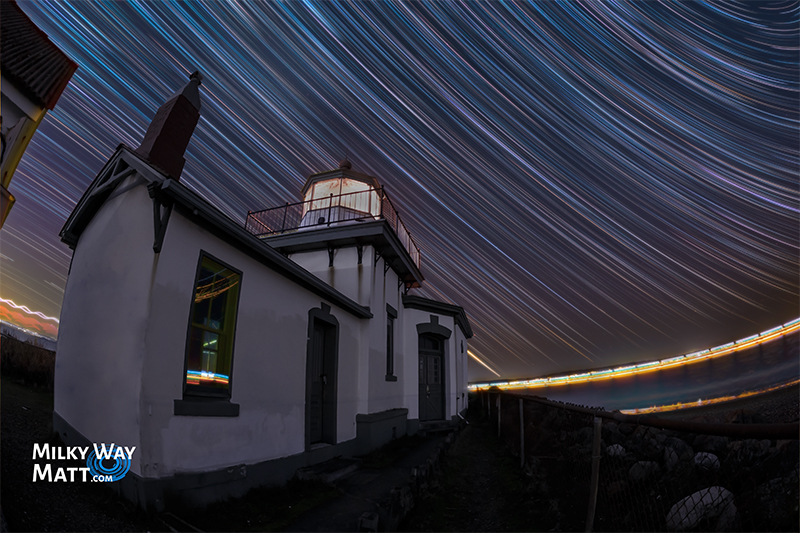 Star Trails Photo at Westpoint Lighthose Milky Way Matt Matt Krzycki