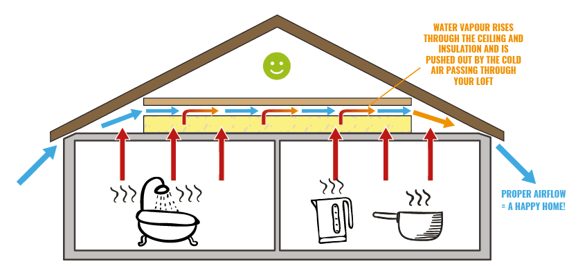 why condensation and damp happens in lofts