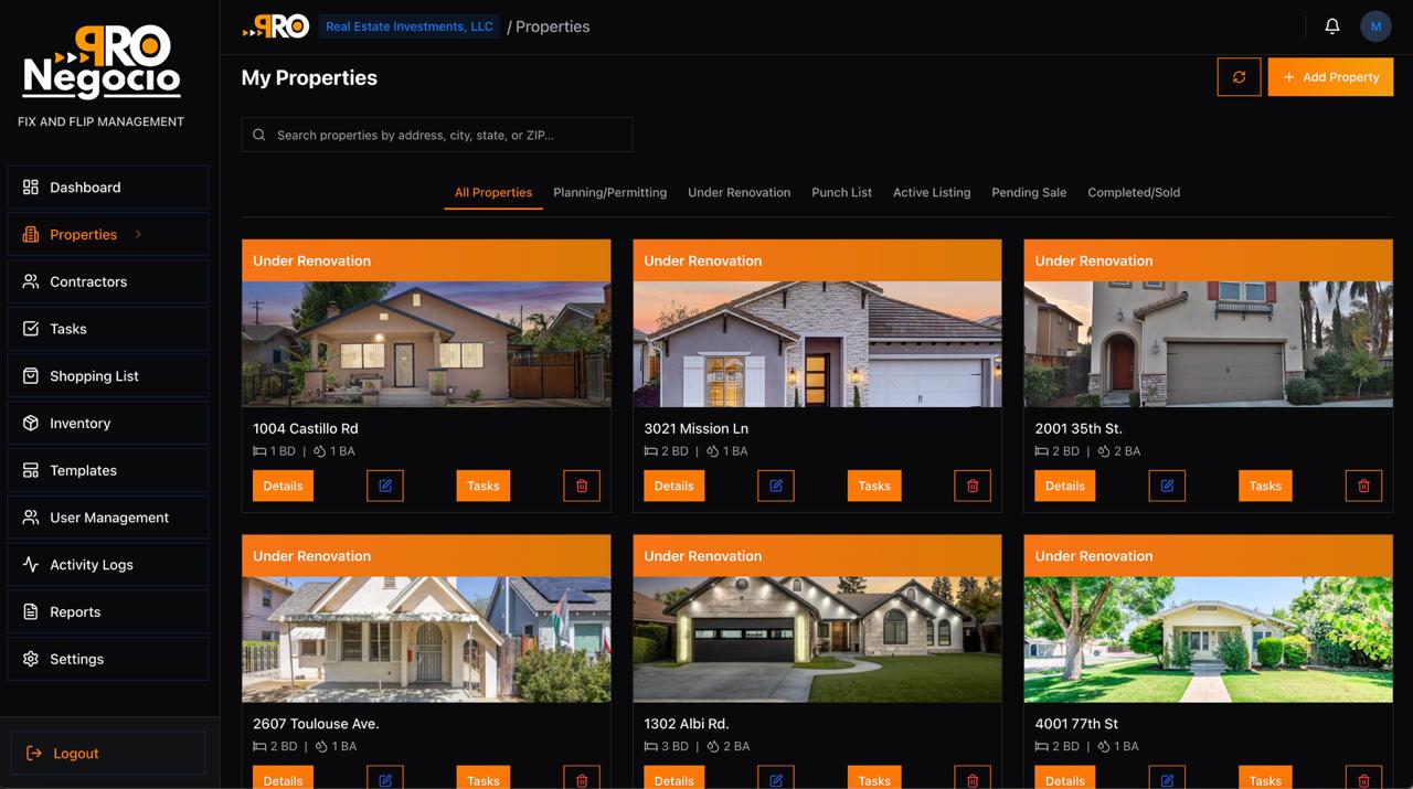 My Properties Overview
