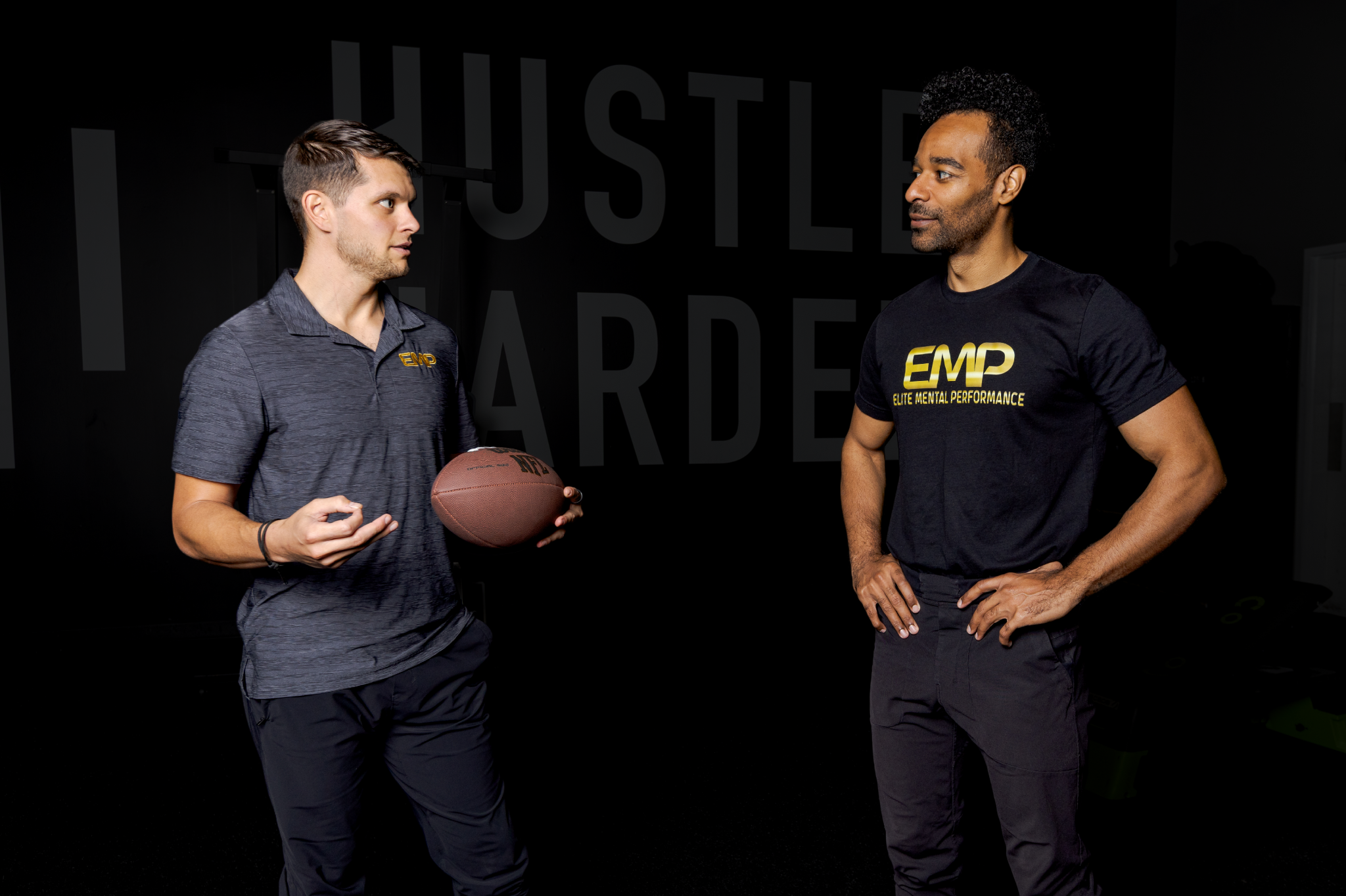 Coach Alex is leading athletes through guided imagery combined with physical movements Coach Alex is leading athletes through guided imagery combined with physical movements