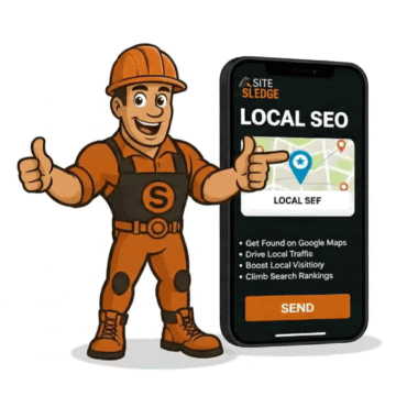 Animated preview of climbing into the Google Map Pack with SiteSledge
