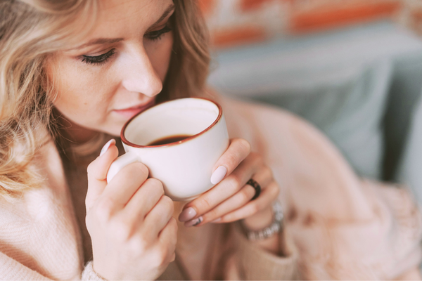 woman with coffee