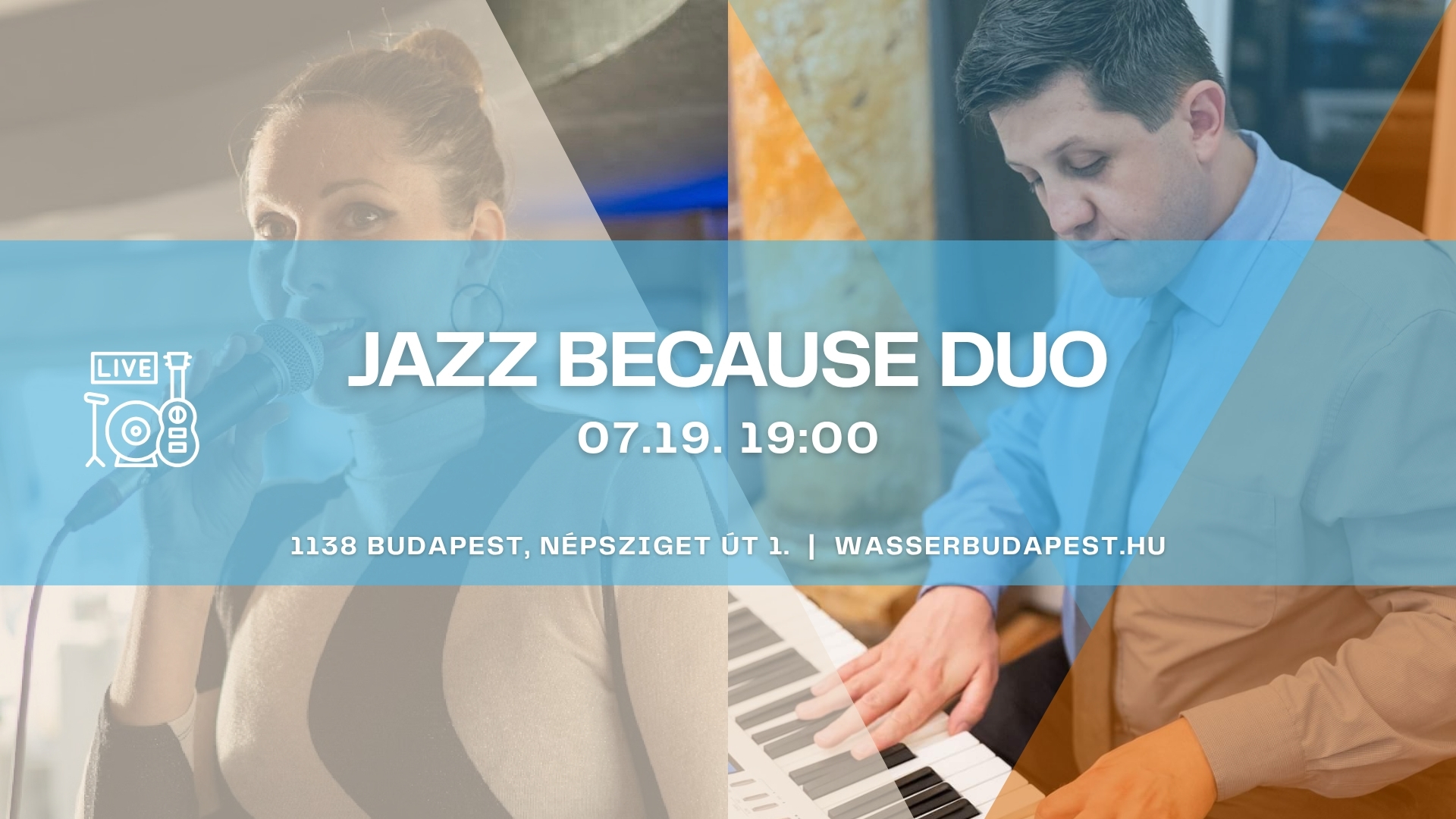 Ingyenes jazzkoncert Budapesten: Jazz Because Duo a Wasserben – stílus, hangulat, elegancia