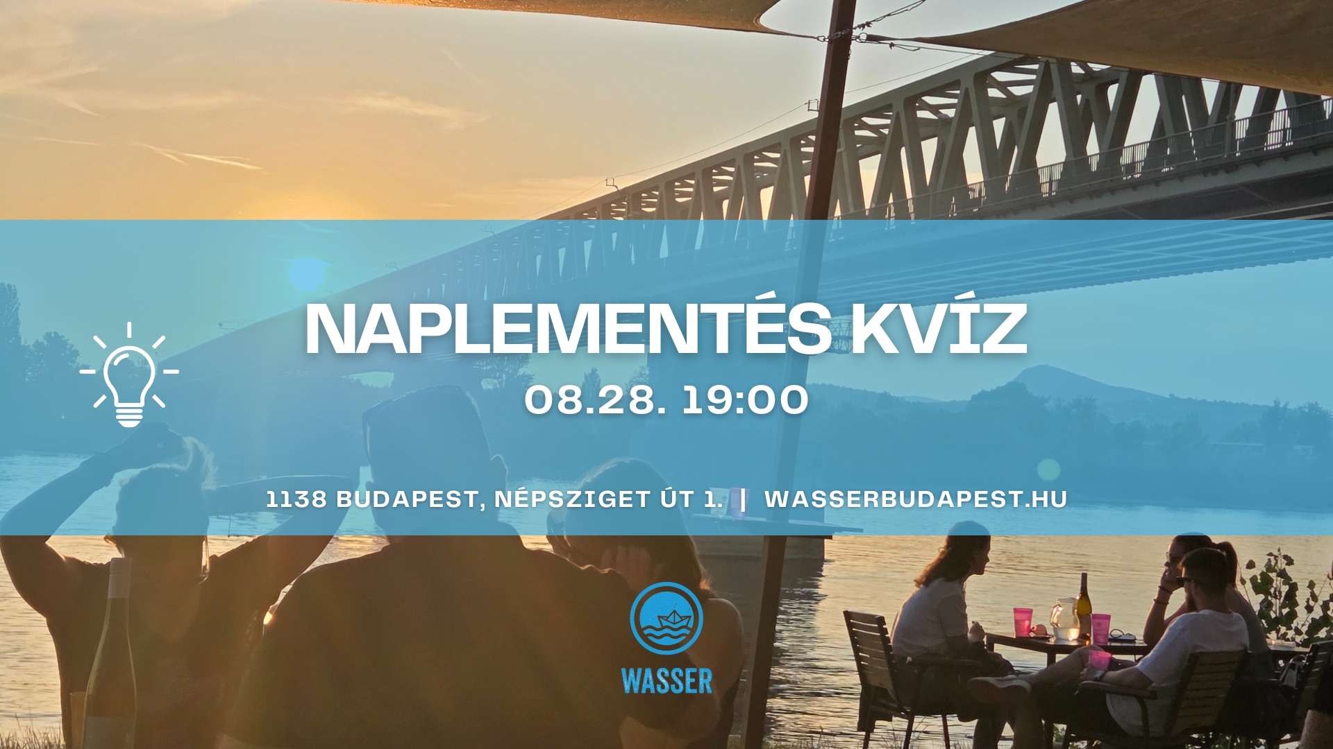  Ingyenes program Budapesten: Általános Kvízest a Wasserben – csapatos tudáspróba a Duna-parton