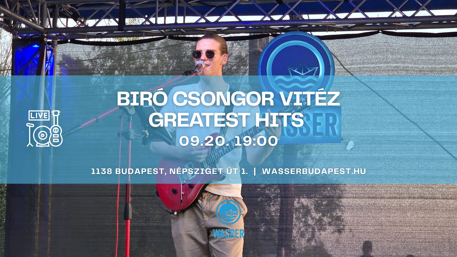 Ingyenes program Budapesten – Biró Csongor Vitéz koncert a Duna parton