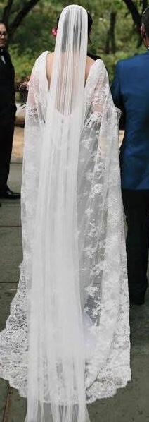 Veil and cape wedding outfit Veil and cape wedding outfit