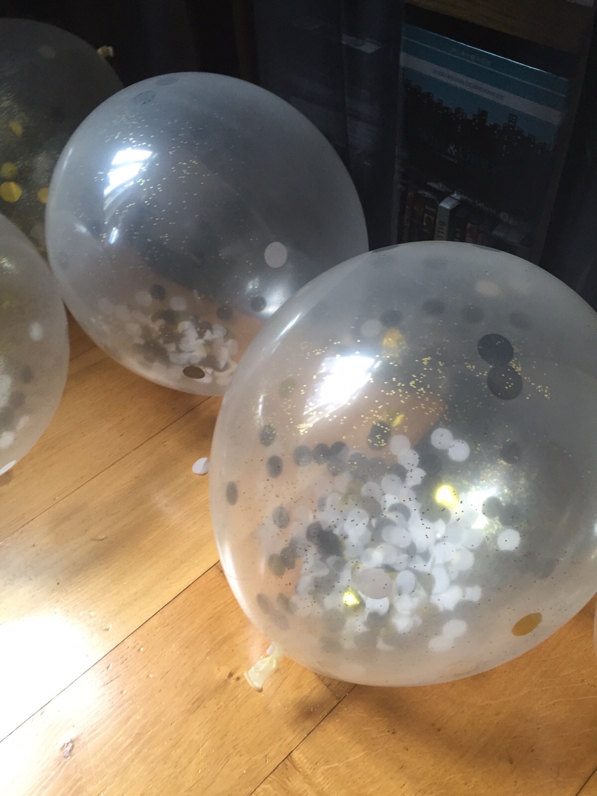 Celebration balloons wedding party