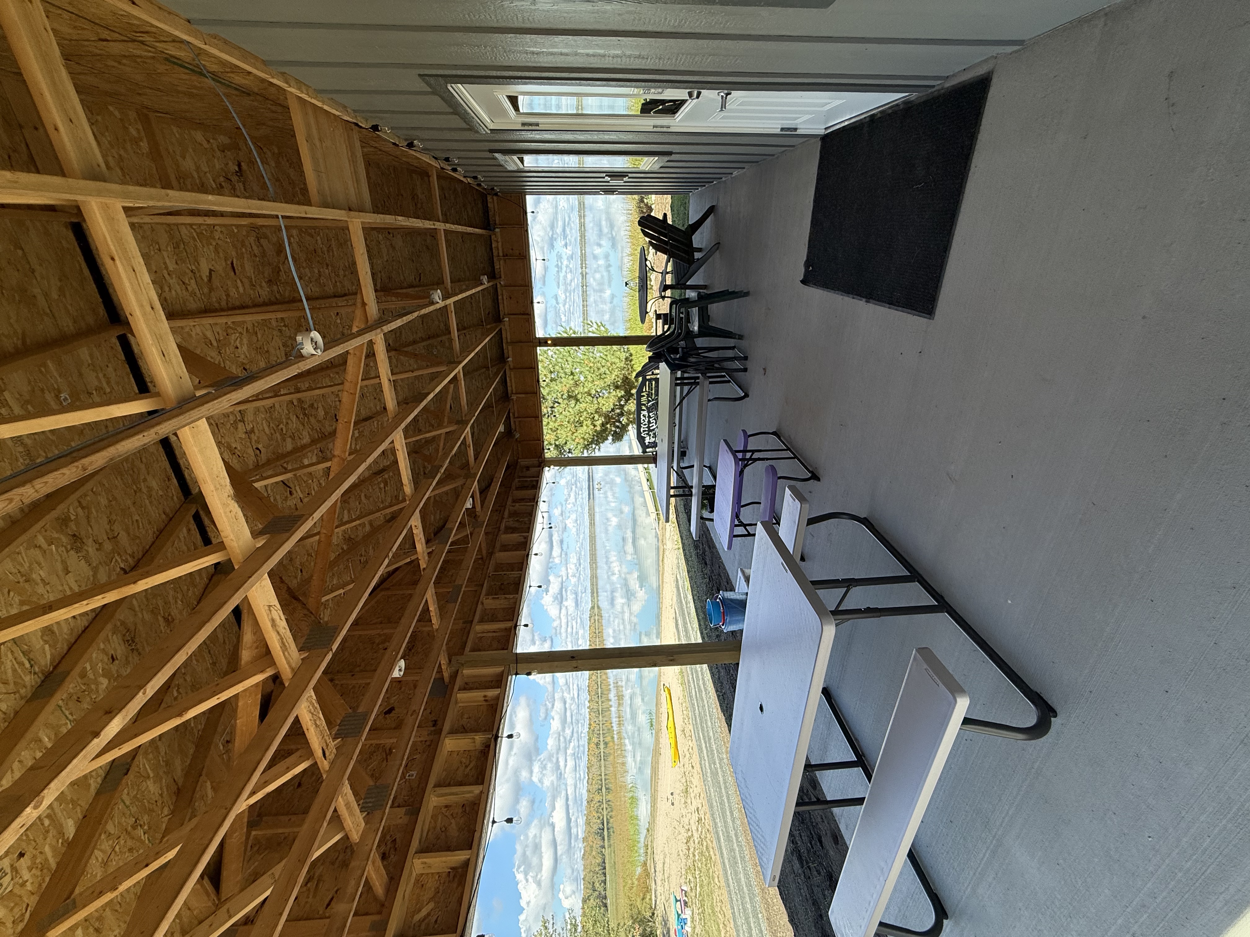 Shower house exterior