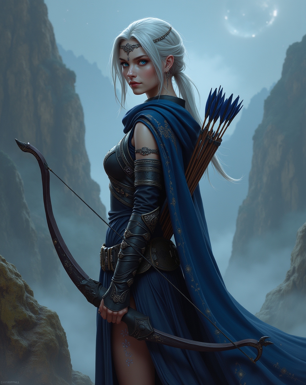 Lyara Veyloris - The Silver Bow of Aetherfall
