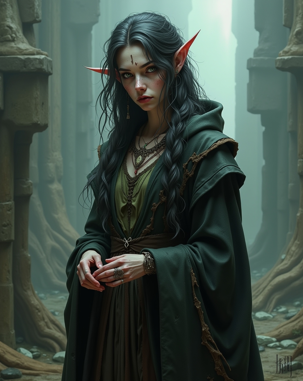 Elyra Saelis - The Duskworn Seer

