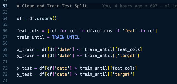 Train Test Split