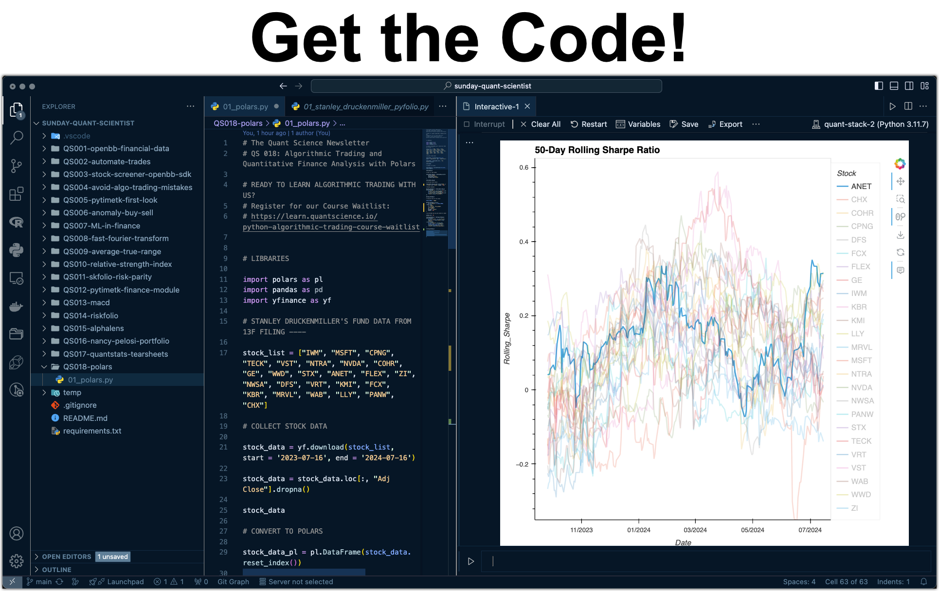 Quant Scientist Newsletter - Get the Code