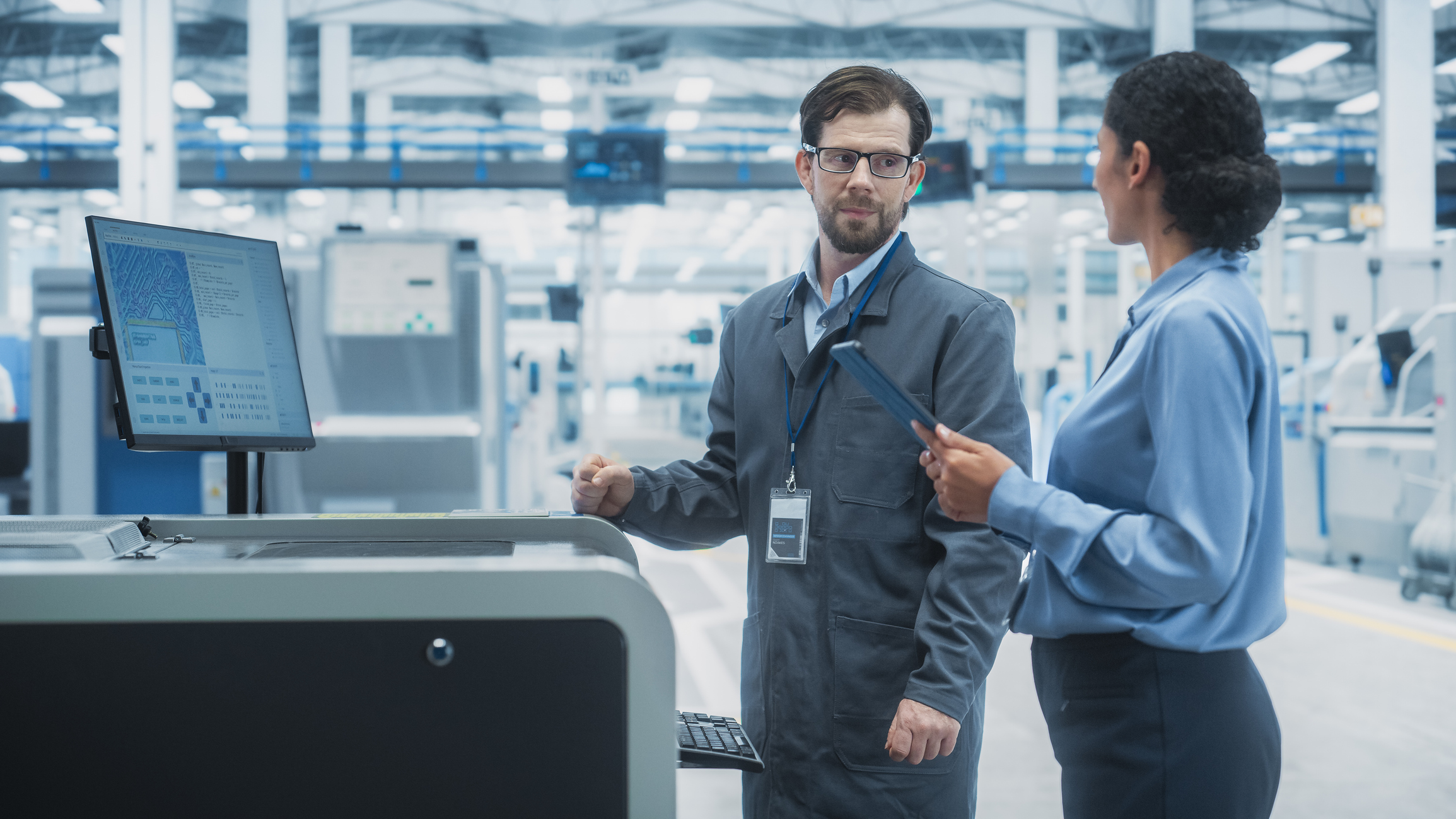 Manufacturing floor background