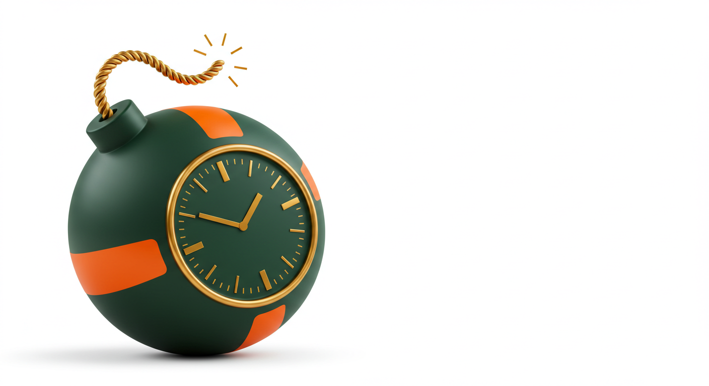 green and orange ticking time bomb green and orange ticking time bomb