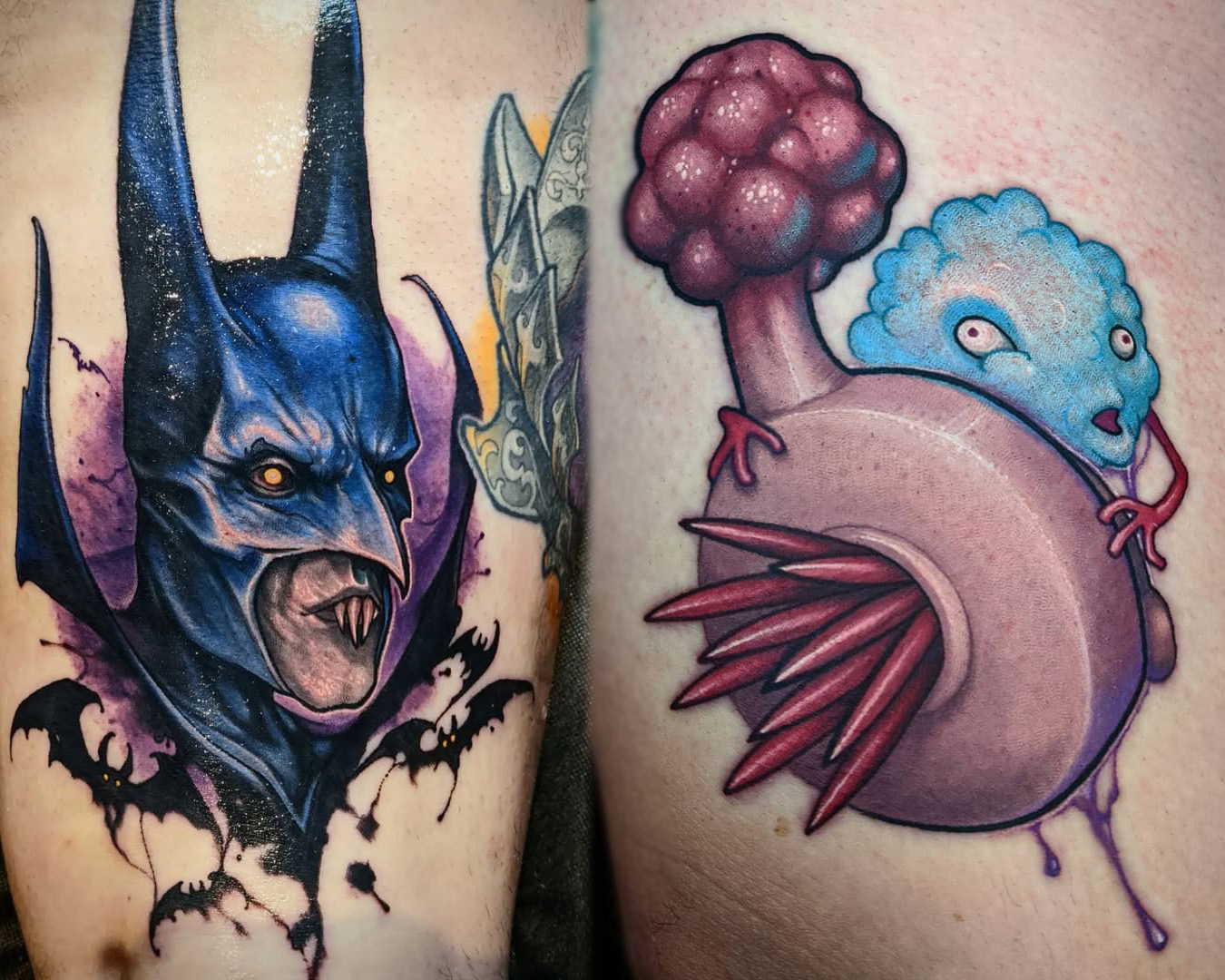 Batman And Plumbus Tattoo Matt Driscoll Batman And Plumbus Tattoo Matt Driscoll