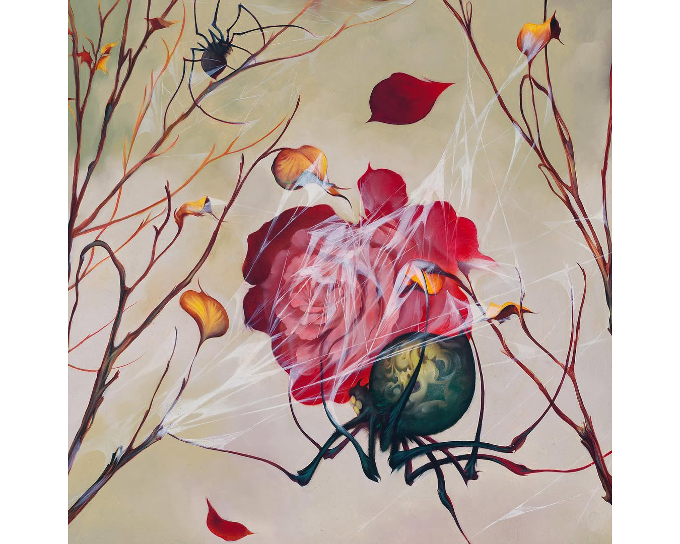 Corey Bernhardt Painting liquid spider, flower Corey Bernhardt Painting liquid spider, flower