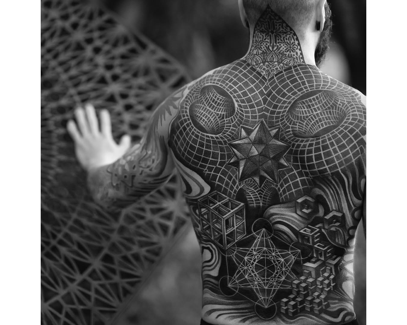 Dillon Forte Tattoo geometric solids and metatron cubes Dillon Forte Tattoo geometric solids and metatron cubes